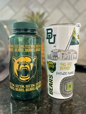 Baylor Stainless Travel Tumbler - Green & Yellow (both for $30)